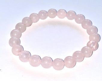 Handcrafted Rose Quartz Stretch Bracelet | Love, Harmony, & Emotional Healing