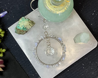 Crystal Prism Suncatcher: Boho Window Decor, Light Catcher