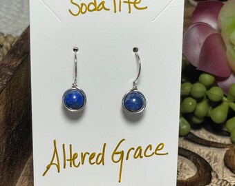 Gemstone Drop Earrings: Minimalist Dangle Earrings, Witchy Vibe