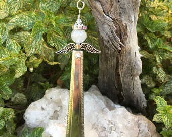 Silverware Angel Pendant: Recycled Vintage Flatware, Guardian Angel