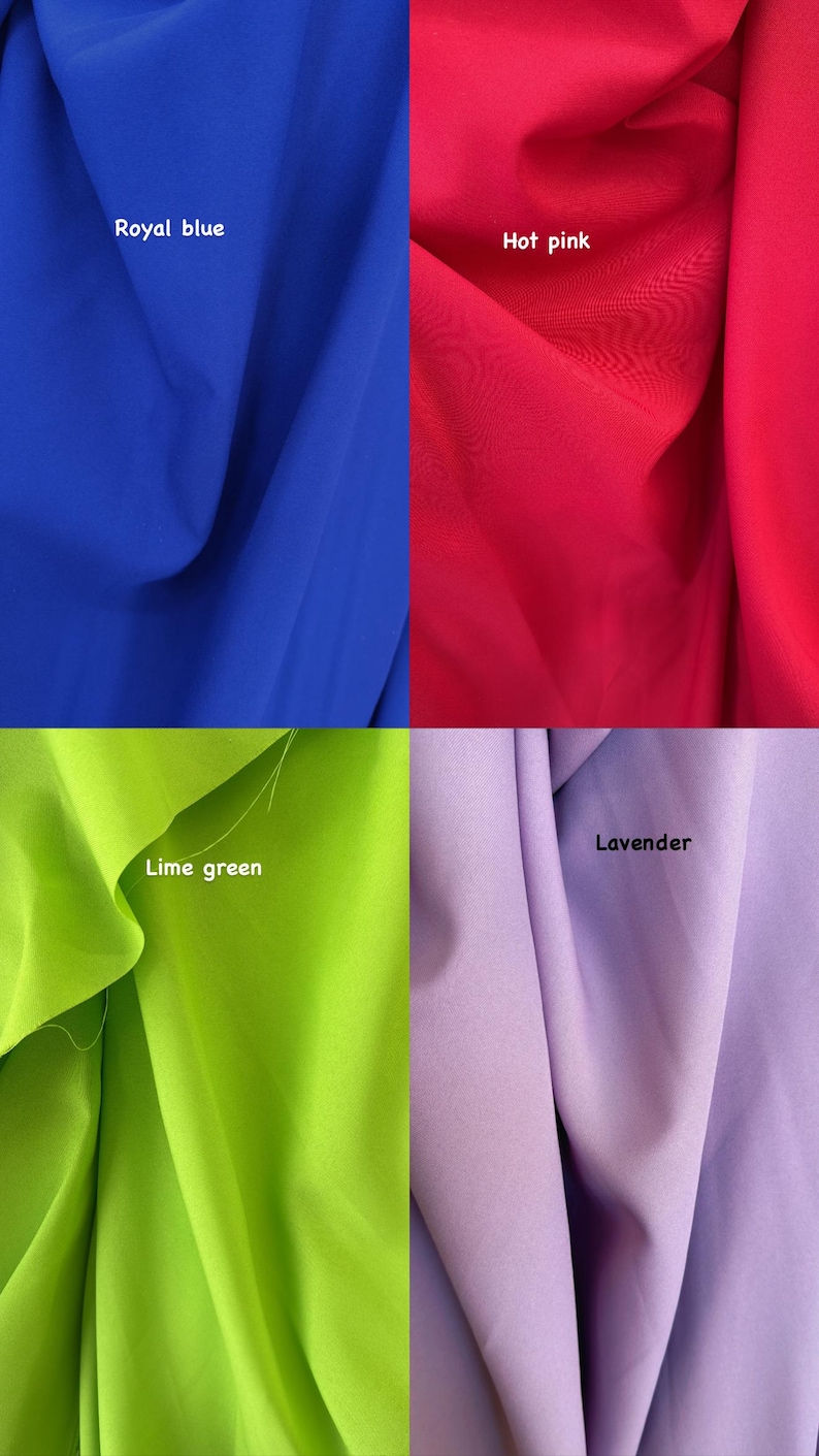 Poly Poplin 100% Polyester, Non-Stretch, Tablecloths, Backdrops, Overlays, Curtains, chair covers, Sells/price by the Yard image 6