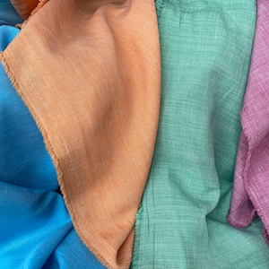 Melange Fabric, 2-Tone Poplin 100% Polyester, Sells by the Yard