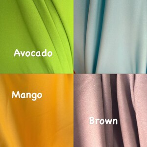 Poly Poplin 100% Polyester, Non-Stretch, Tablecloths, Backdrops, Overlays, Curtains, chair covers, Sells/price by the Yard image 7