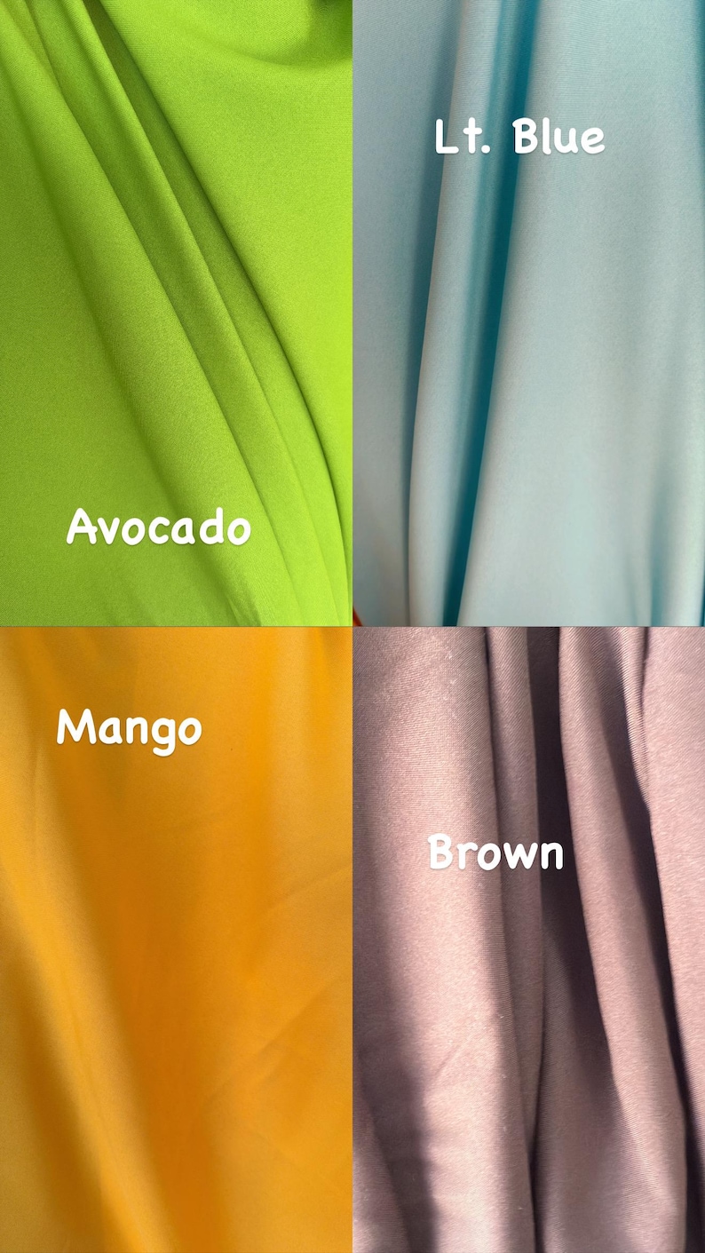 Poly Poplin 100% Polyester, Non-Stretch, Tablecloths, Backdrops, Overlays, Curtains, chair covers, Sells/price by the Yard image 7