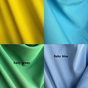Poly Poplin 100% Polyester, Non-Stretch, Tablecloths, Backdrops, Overlays, Curtains, chair covers, Sells/price by the Yard image 4