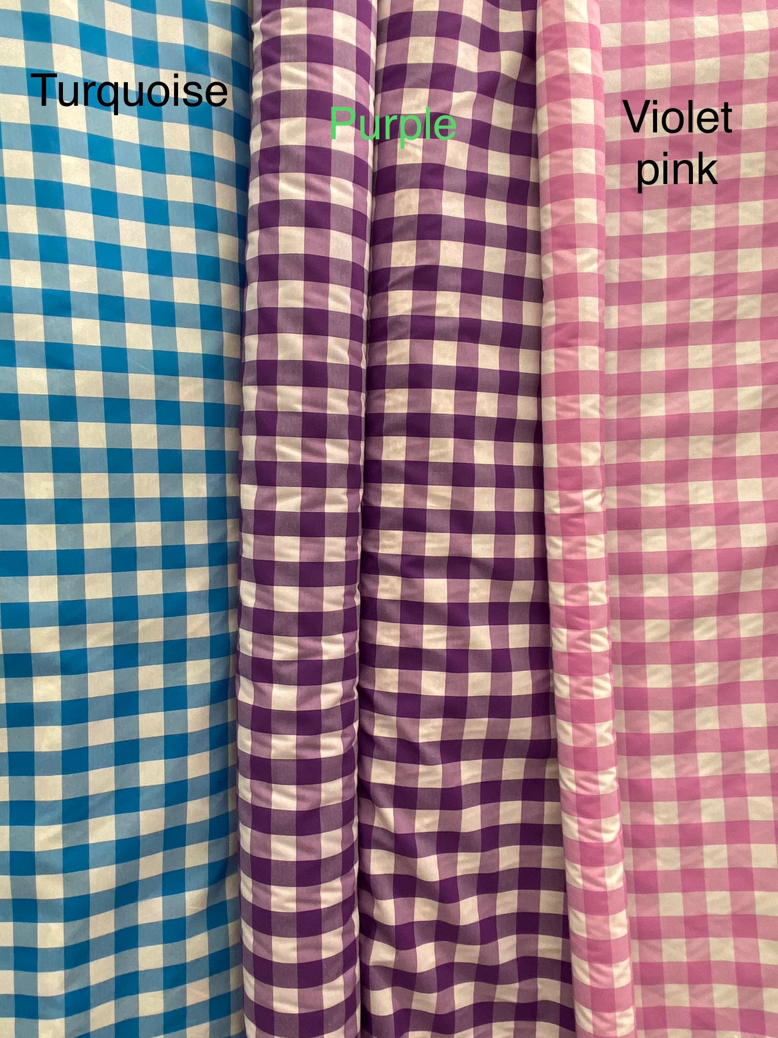 Gingham 1/8 Check – Polycotton Fabric - 114cm Wide – Hot Pink Haberdashery