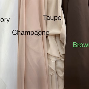 High Multi Chiffon, 60&quot; Wide, Sells by the Yard Only, 30+ Colors Available