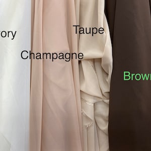 High Multi Chiffon, 60" Wide, Sells by the Yard Only, 30+ Colors Available