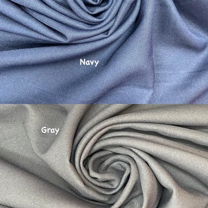 Poly Gabardine Fabric, 58/59" wide, Non-Stretch, Sells by the Yard