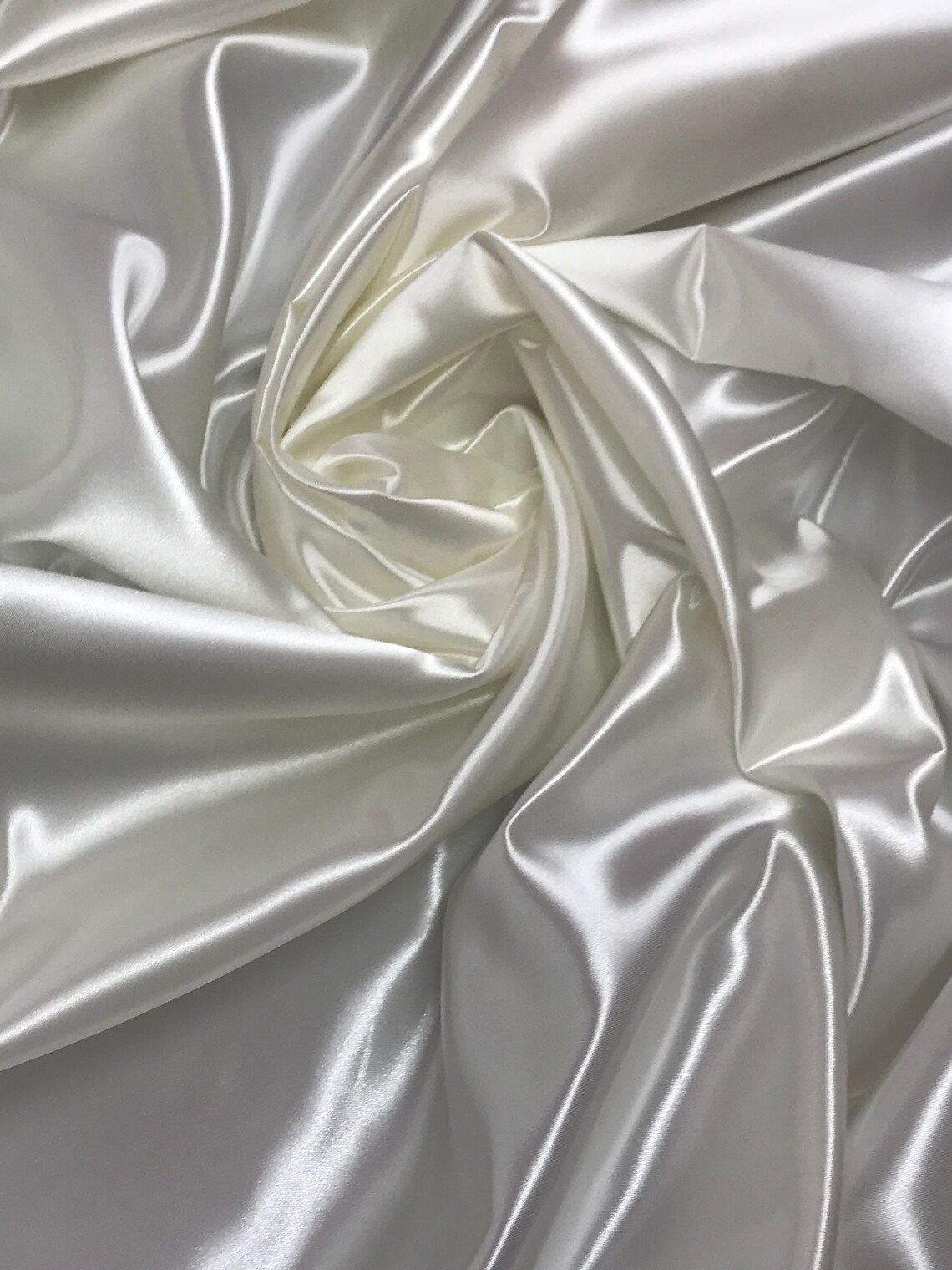 Bridal Thick Shiny Satin Fabric 60 Wide Sells by the Etsy