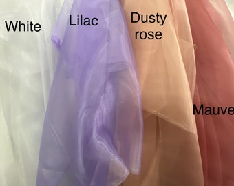 Twinkle Sheer Shiny Organza Fabric, 60&quot; Wide, Sells by the Yard only, Many Colors Available
