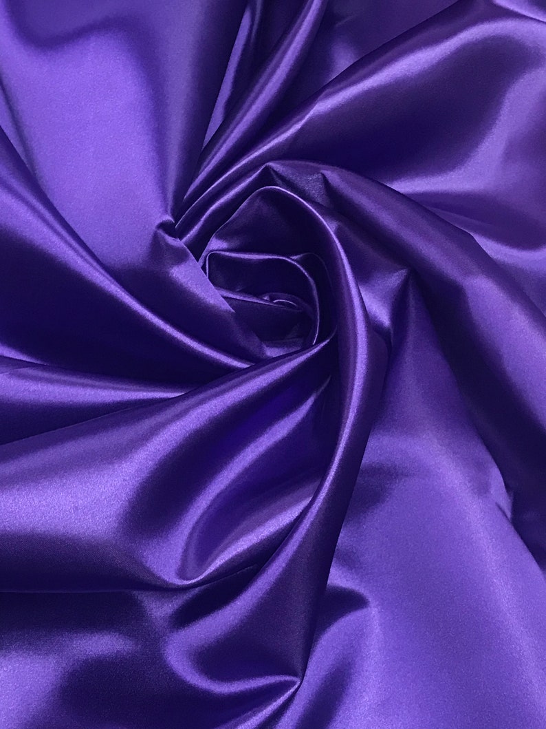 Bridal Thick Shiny Satin Fabric 60 Wide Sells by the Etsy
