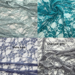 Floral Vintage 4-Way Stretch Lace, 60&quot; Wide, Sells by the yard