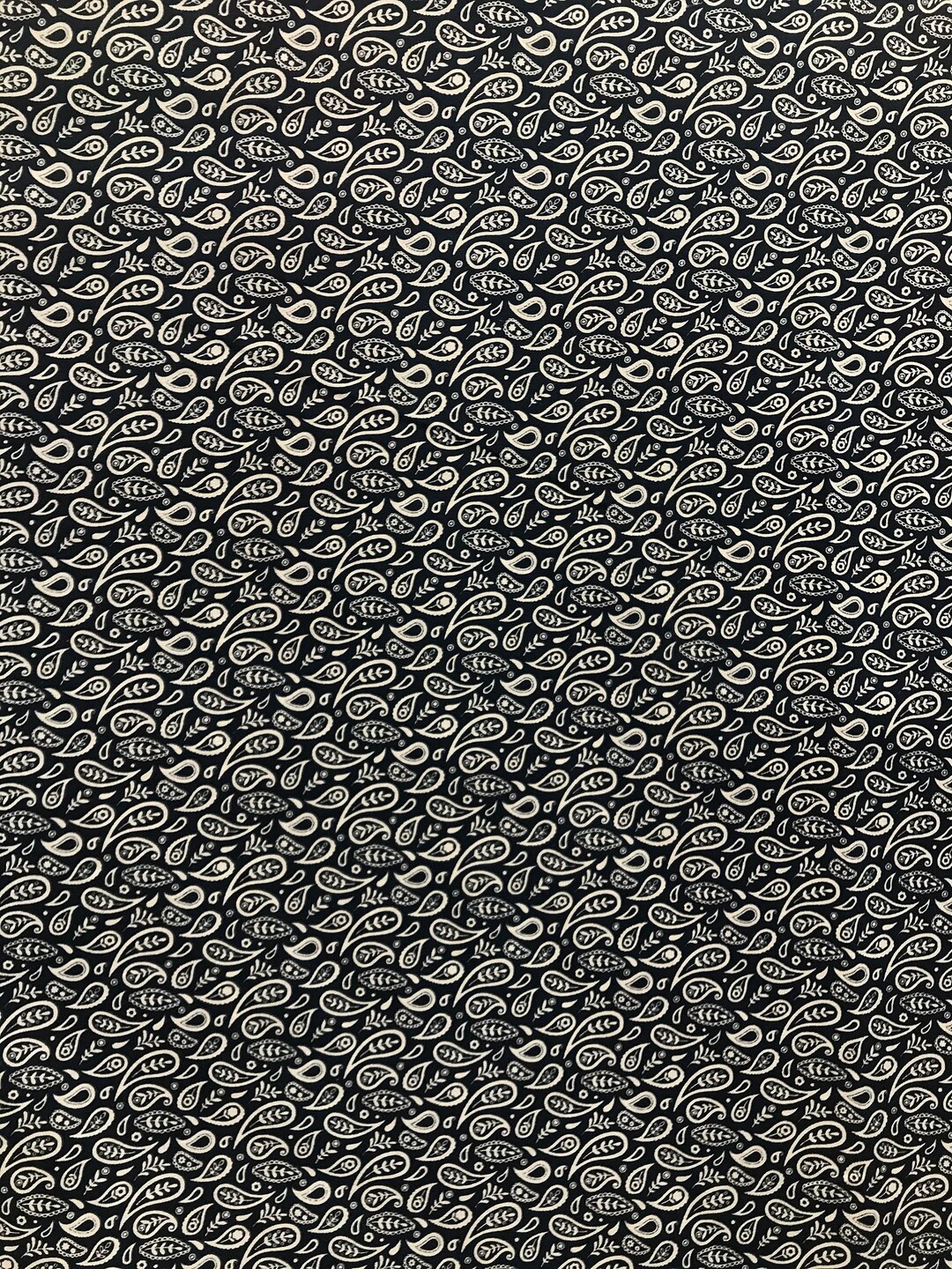 Small Paisley Print on Navy, 100% Cotton, 58 Wide, Sells by the Yard ...