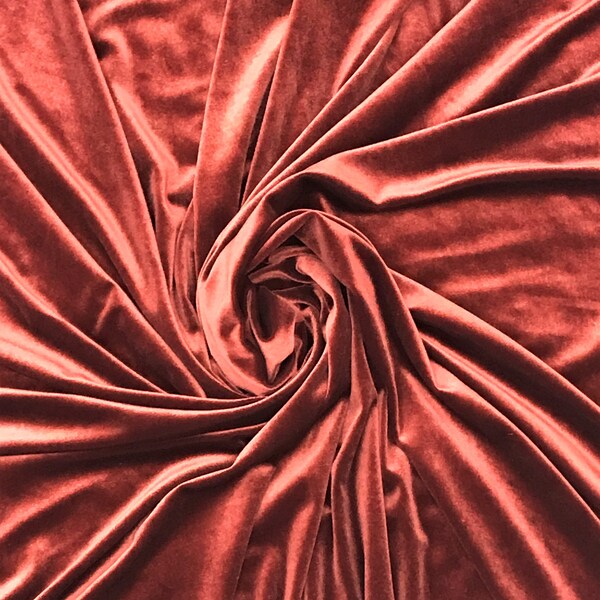 Stretch Velvet Fabric by the Yard Etsy
