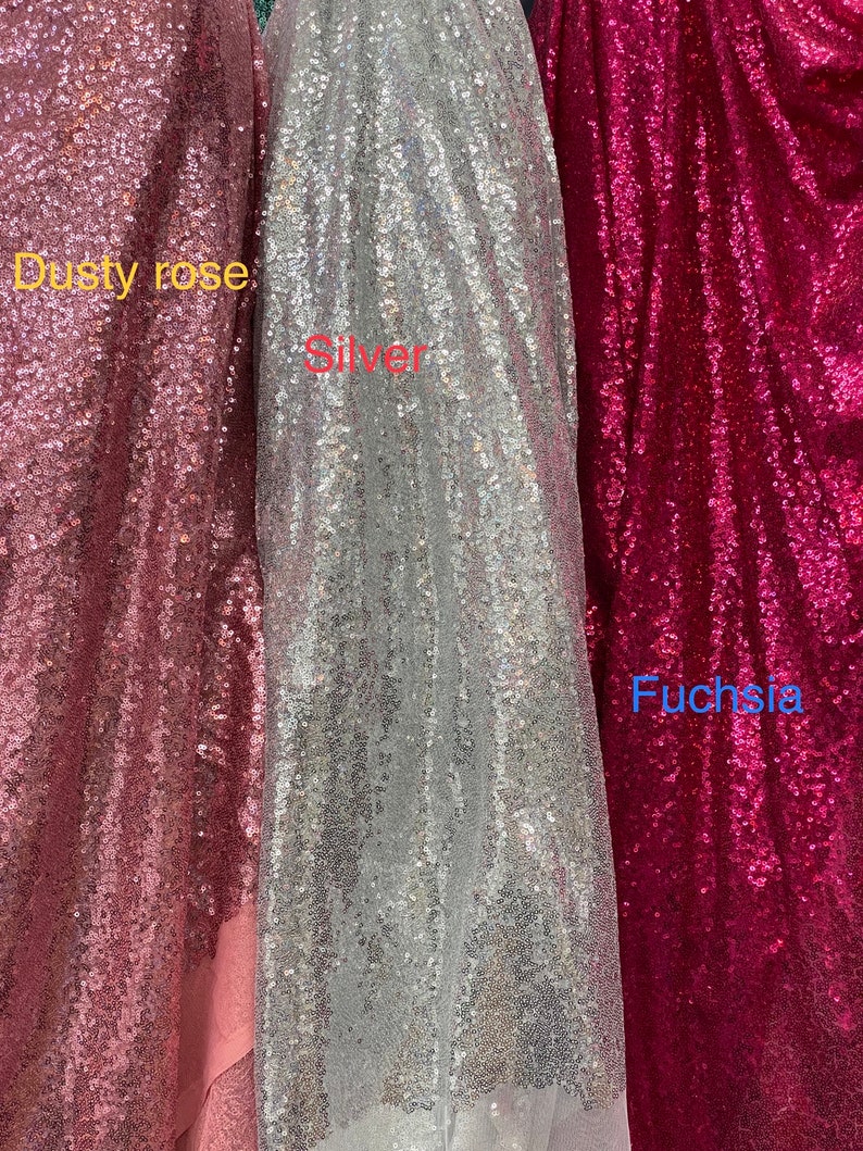 3mm Sequins Glitz on Mesh Fabric Sells by the Yard Many - Etsy