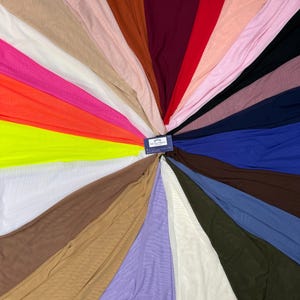 Power Mesh, 4-way Stretch, Nylon/Spandex 60" Wide, Sells by the Yard, Colors available.