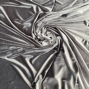 Stretch Velvet Fabric, 2-Way Stretch, Soft & Silky, 60&quot; Wide, Sells by the Yard, Many Colors Available, Pice is per Yard!!