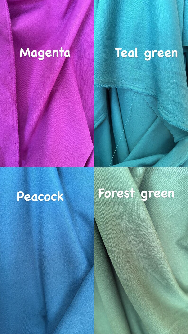 Poly Poplin 100% Polyester, Non-Stretch, Tablecloths, Backdrops, Overlays, Curtains, chair covers, Sells/price by the Yard image 8
