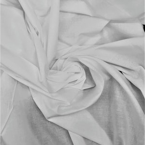90" White Medium Weight Muslin, 90" Wide, Sells/Price by the yard
