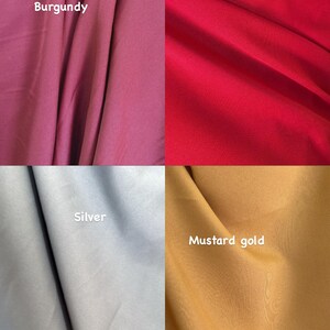 Poly Poplin 100% Polyester, Non-Stretch, Tablecloths, Backdrops, Overlays, Curtains, chair covers, Sells/price by the Yard image 5