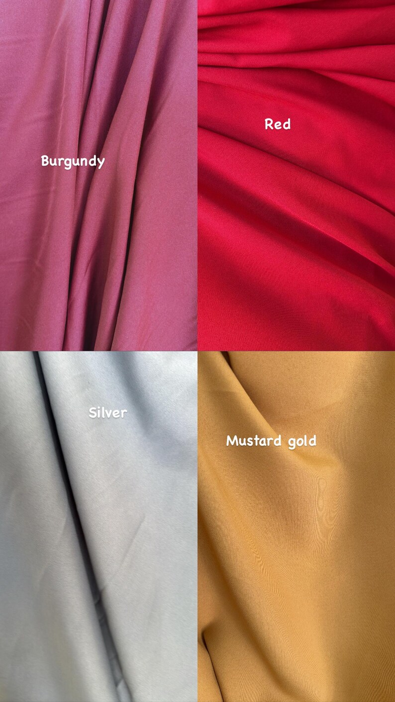 Poly Poplin 100% Polyester, Non-Stretch, Tablecloths, Backdrops, Overlays, Curtains, chair covers, Sells/price by the Yard image 5