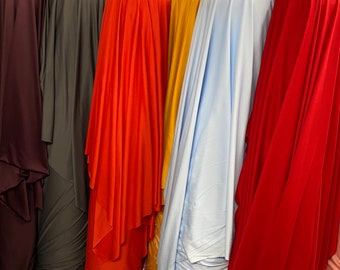 2 way stretch lining fabric, 100% polyester, 60" wide, sells by the yard