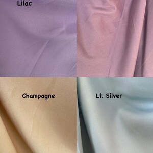 Poly Poplin 100% Polyester, Non-Stretch, Tablecloths, Backdrops, Overlays, Curtains, chair covers, Sells/price by the Yard image 9