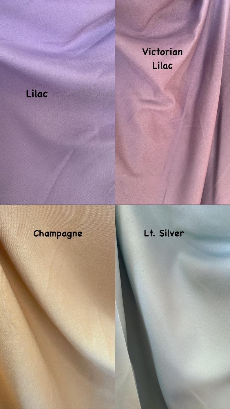 Poly Poplin 100% Polyester, Non-Stretch, Tablecloths, Backdrops, Overlays, Curtains, chair covers, Sells/price by the Yard image 9