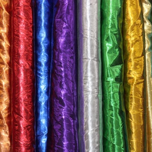 60&quot; Tissue Lame Organza Semi Sheer, Non-stretch, sells by the yard