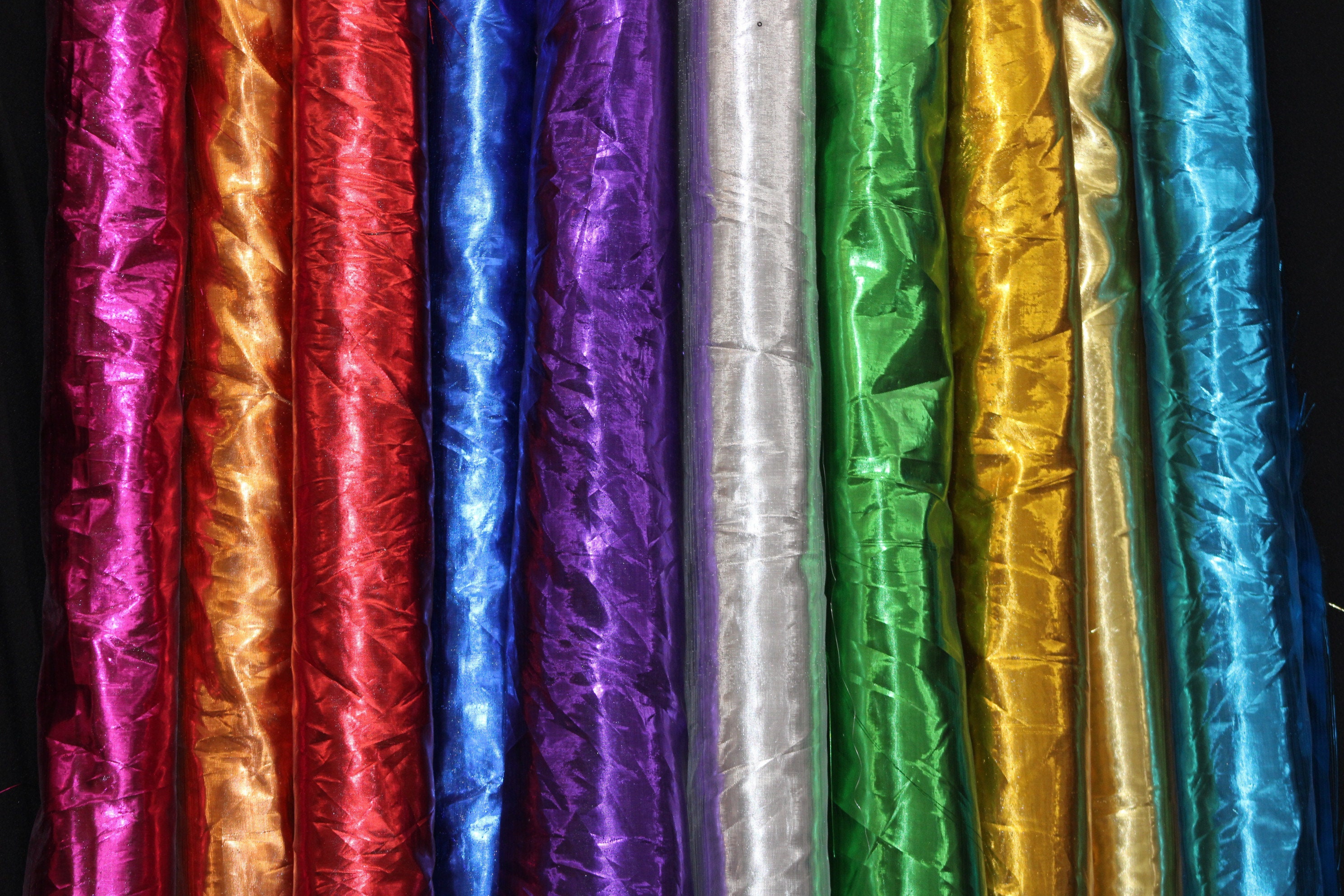 60" Tissue Lame Organza Semi Sheer, Non-stretch, sells by the yard