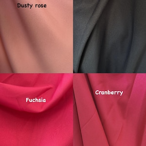 Poly Poplin 100% Polyester, Non-Stretch, Tablecloths, Backdrops, Overlays, Curtains, chair covers, Sells/price by the Yard image 2