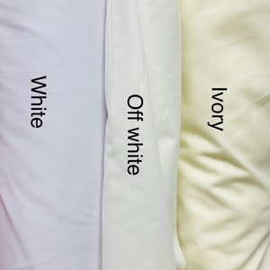 Broadcloth Poly Cotton Solid Fabric, 60&quot; Wide, Sells by the Yard, non-stretch, Many Colors Available