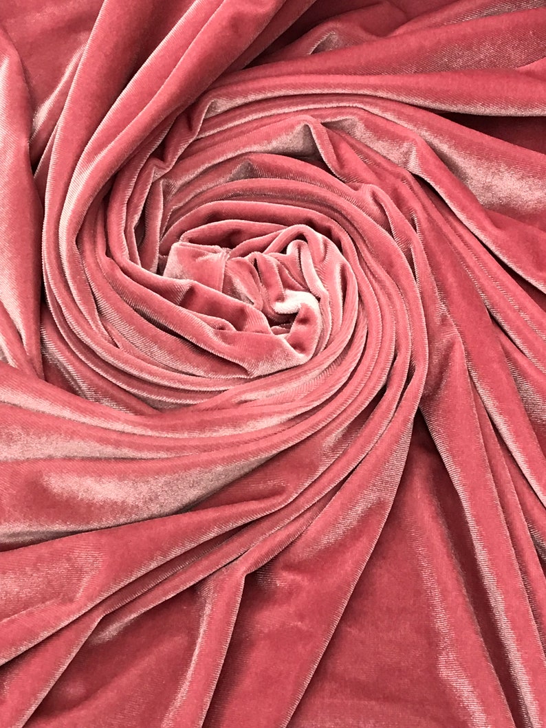 Stretch Velvet Fabric 60 Wide Sells by the Yard Many Etsy