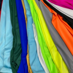 Shiny Nylon Spandex, 4-way stretch,60" Wide, Many colors available, Sells by full yards only.