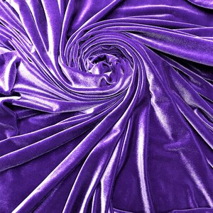 Stretch Velvet Fabric 2-way Stretch Soft & Silky 60 - Etsy