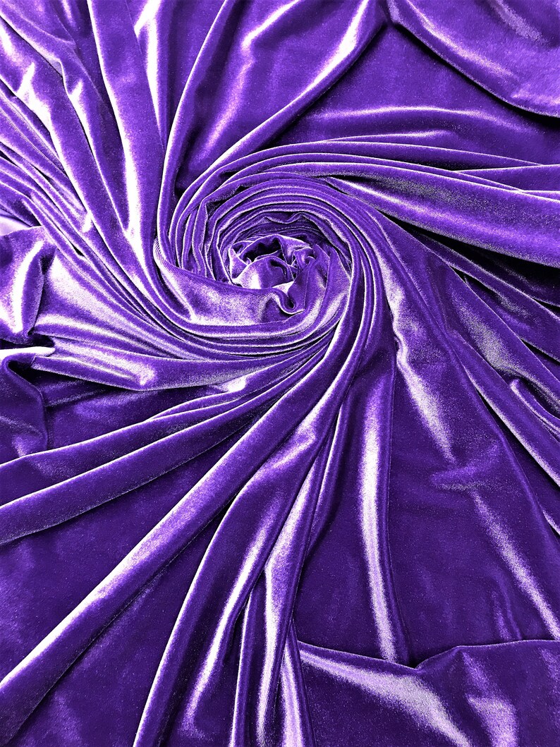 Stretch Velvet Fabric 2way Stretch Soft & Silky 60 Etsy