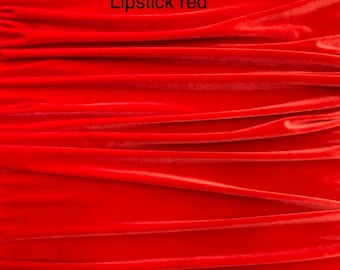 Stretch Velvet Fabric, 60" Wide, Sells by the Yard, Many Colors Available