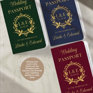 Passport Invitation Set/Bundle, perfect for a destination wedding theme, includes passport/boarding pass and details insert image 7