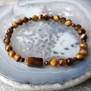 Tiger's Eye Bracelet, tiger eye bracelet, bracelet with tigers eye beads
