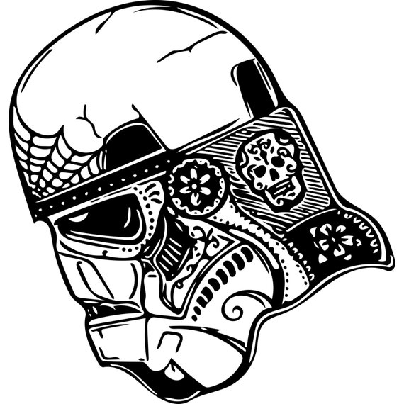 stormtrooper sugar skull