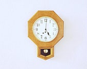 Heirloom Quality Vintage Antique Jauch (German) 8-Day Chiming Schoolhouse Regulator Pendulum Wall Clock w warranty