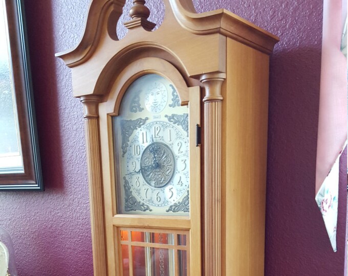 Restored Vintage Colonial Grandfather Clock Westminster Chime Etsy