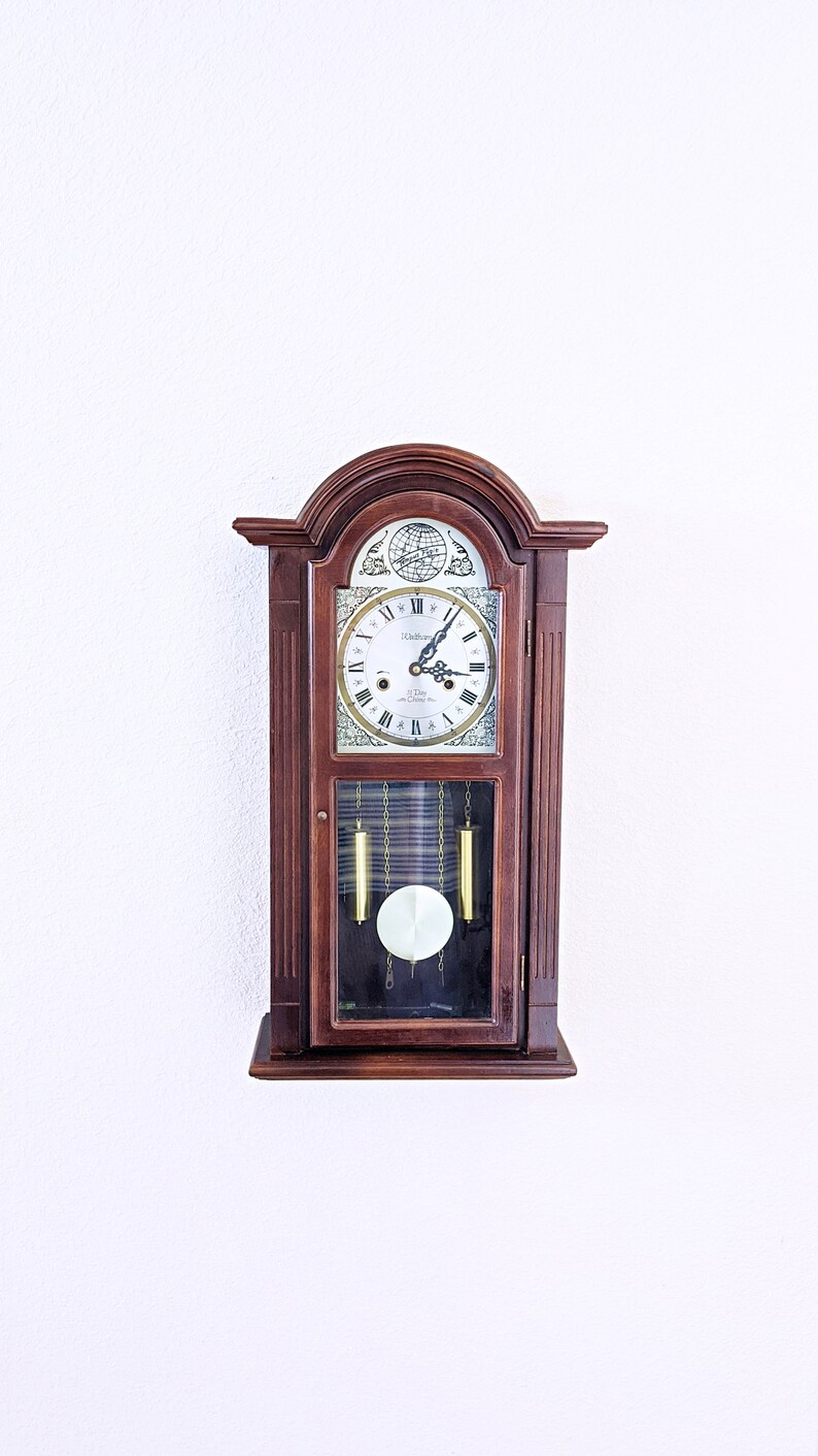 Vintage / Antique Waltham 31 day chiming Pendulum wall clock Etsy