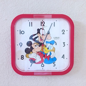 Mickey Mouse, Donald Duck Goofy, Walt Disney Wall Clock