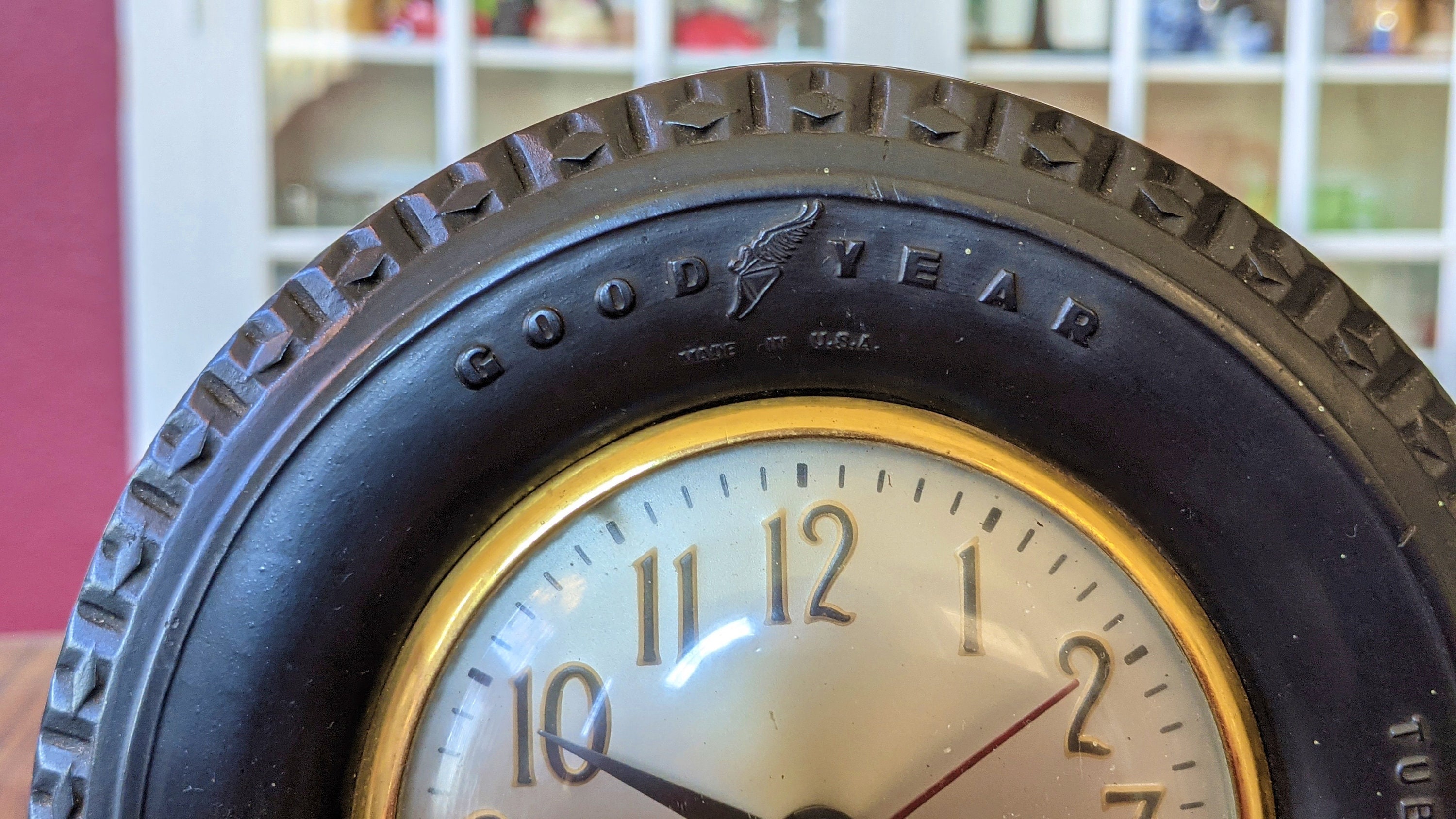 Antique Goodyear Tire Electric Desk Clock Fully Functional Etsy
