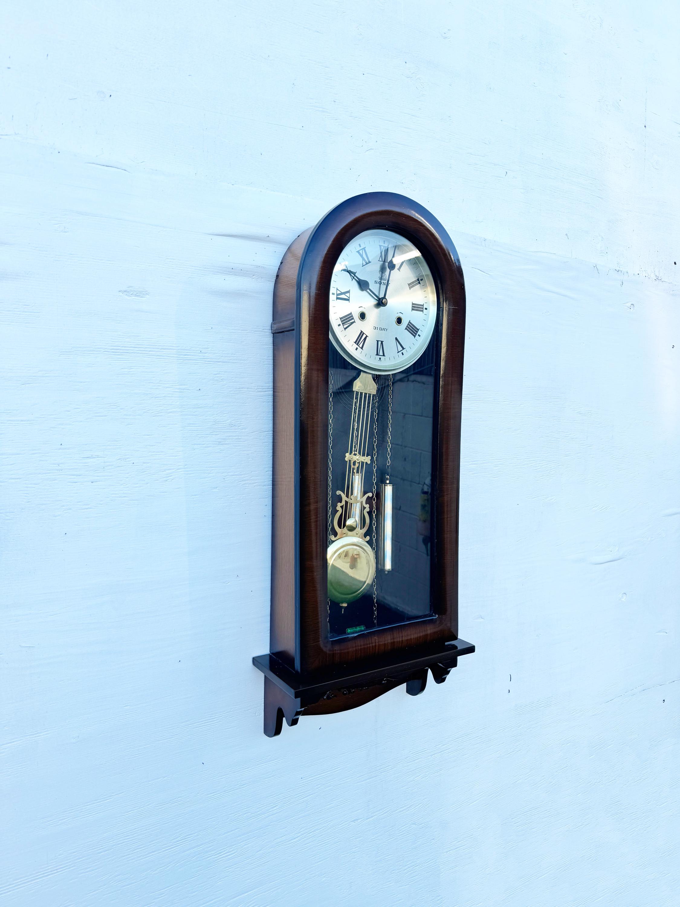 vintage an・an no.31 Columbia 31 Day Mantle/Wall Pendulum Windup Clock | eBay