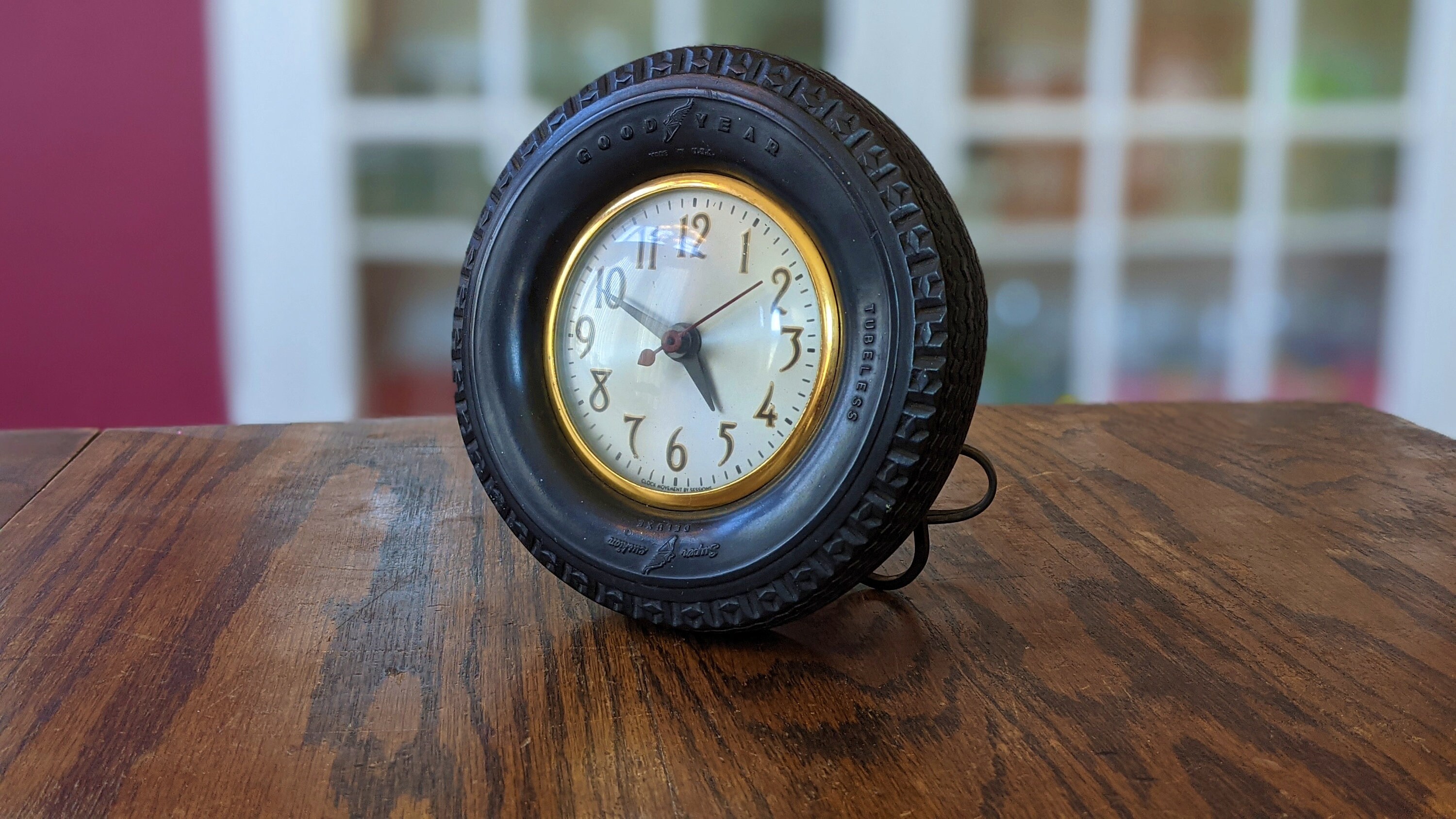 Antique Goodyear Tire Electric Desk Clock Fully Functional Etsy