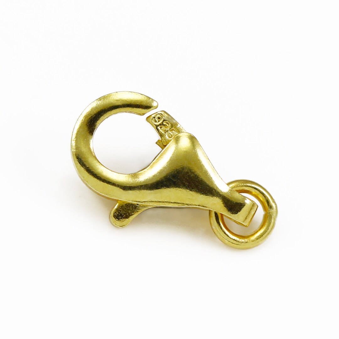 Gold Vermeil on Sterling Silver Lobster Carabine Trigger Clasp Etsy