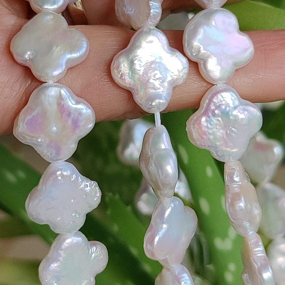 White Clover Freshwater Bridal Pearls for Jewelery Making 11-12mm